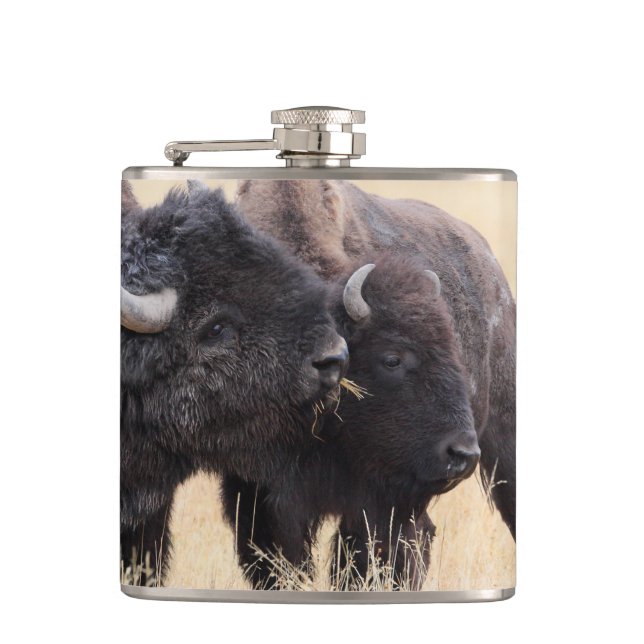 bisonvänskap fickplunta (Framsidan)