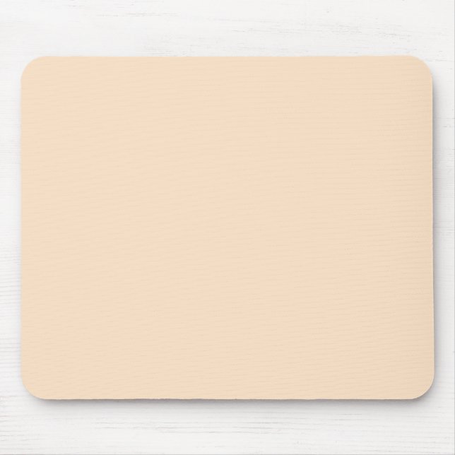 Bisque Beige Cream Solid Trend Färg Background Musmatta (Framsidan)