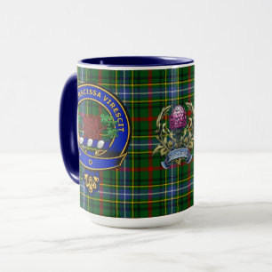Bisset Klan Badge & Tartan Mugg