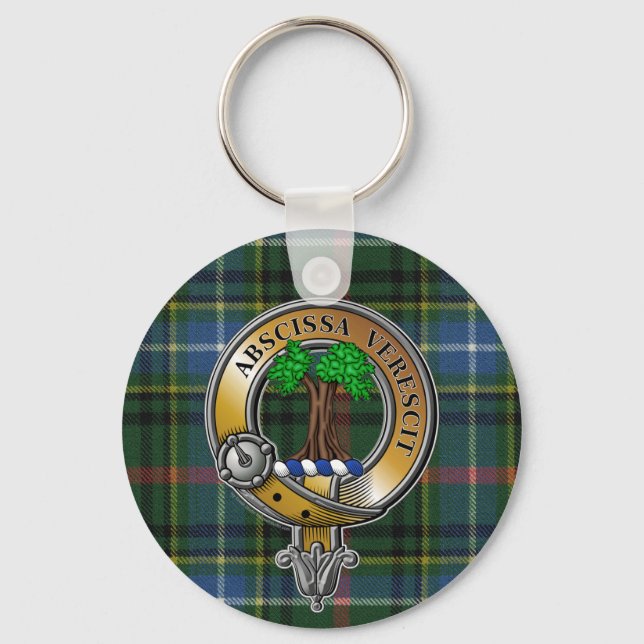 Bisset Tartan & Badge Nyckelring (Framsida)