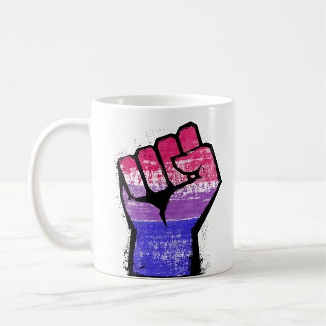 Bissexuell protestnötningskaffe mugg (Vänster)
