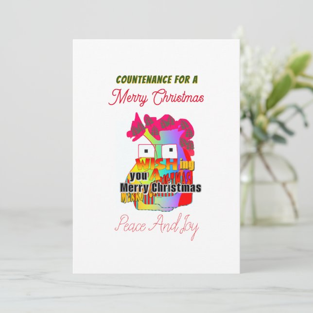 Bistånd till fred i God jul Julkort (Stående Fram)