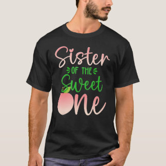 Bister av födelsedag 1 persika 1:a sommarfrukten t shirt