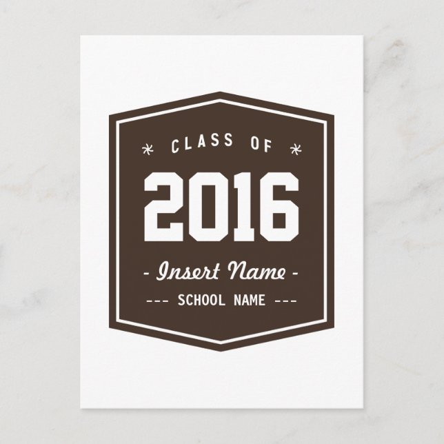 Bistre Retro-klass Vykort (Framsida)