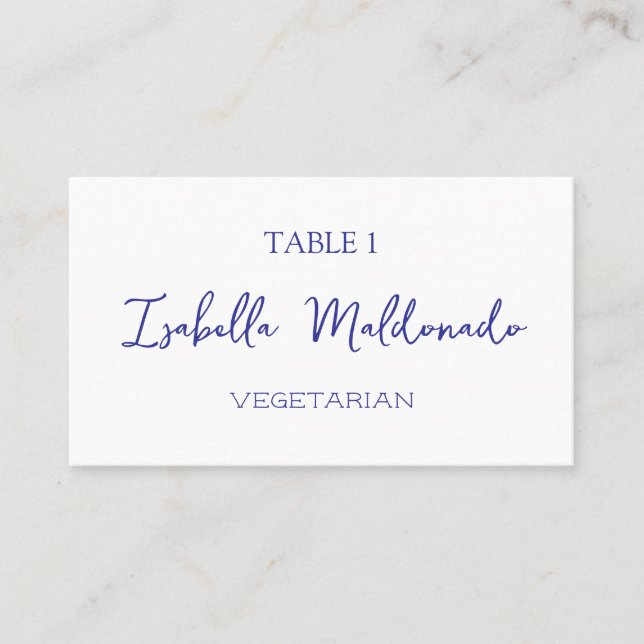 Bistro Bröllop Placera kort med val av middag (Framsida)