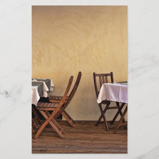 Bistro i Frankrike Brevpapper (Framsida)
