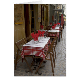 Bistro i Paris Hälsningskort