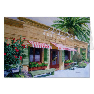 Bistro Jeanty Restaurant Napa Valley Hälsningskort