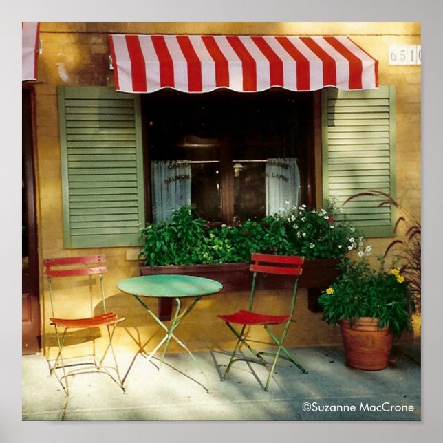 Bistro - Kanvastryck Poster (Framsidan)