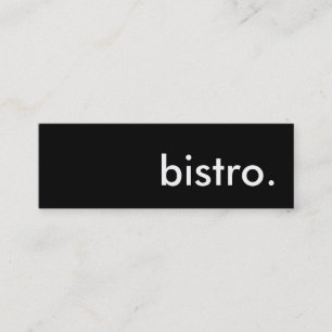 bistro. mini visitkort
