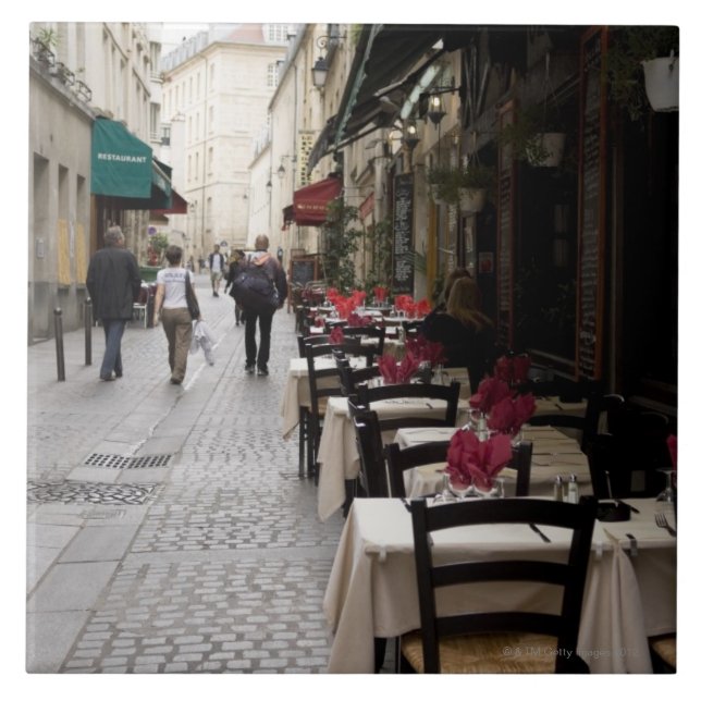 Bistroer i Paris 2 Kakelplatta (Framsidan)