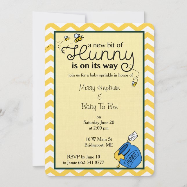 Bit av Hunny Inbjudningar (Framsida)