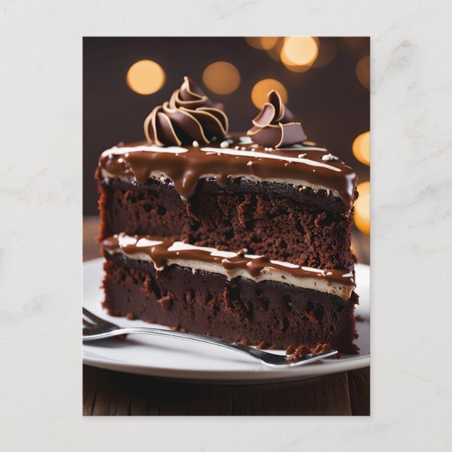 Bit Chokladkaka Vykort (Framsida)