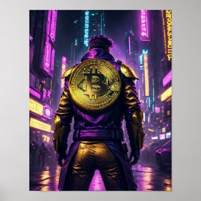 Bit Coin Cowboy Poster Art (Framsidan)