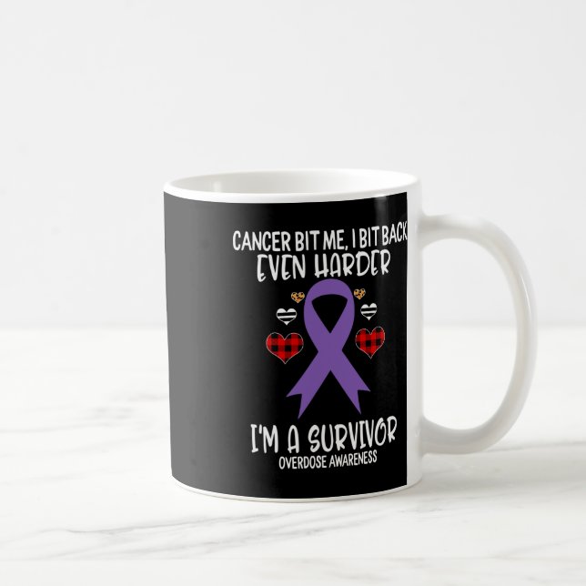 Bit Me I Bit Hårdare Jag Är Medvetenhet Om Överlev Kaffemugg (Höger)