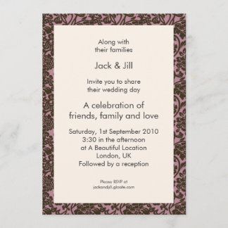 Bit Wild (marinröd) 5x7 Inbjudningar