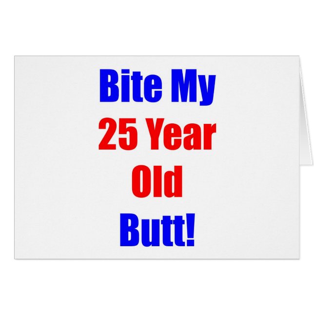 Bita 25 min ända hälsningskort (Framsidan Horizontal)