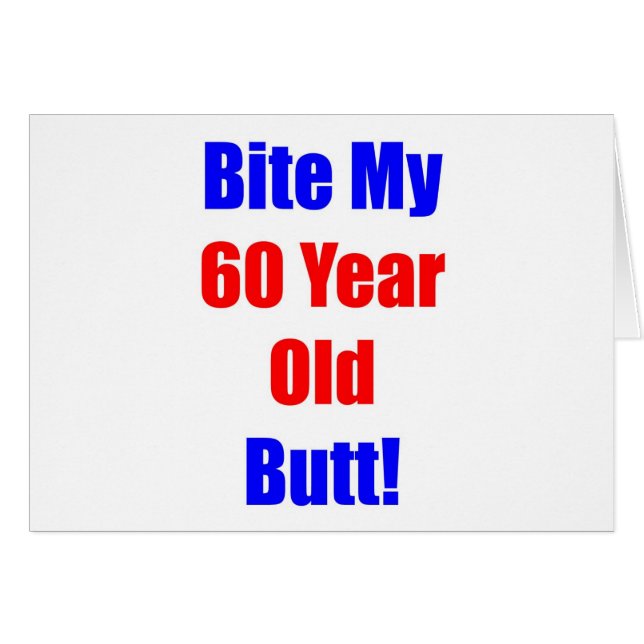 Bita 60 min ända hälsningskort (Framsidan Horizontal)