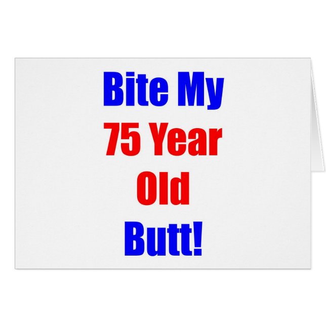 Bita 75 min ända hälsningskort (Framsidan Horizontal)