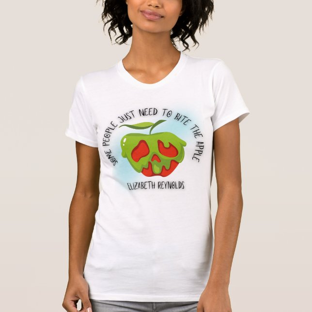 Bita äpplet skjorta t shirt (Framsida)