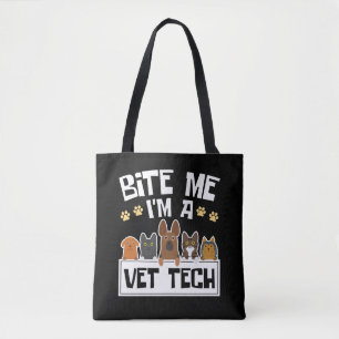 Bita att jag är veterinär. tygkasse