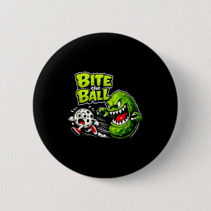 Bita boll pickleball retro sport rolig grafik knapp