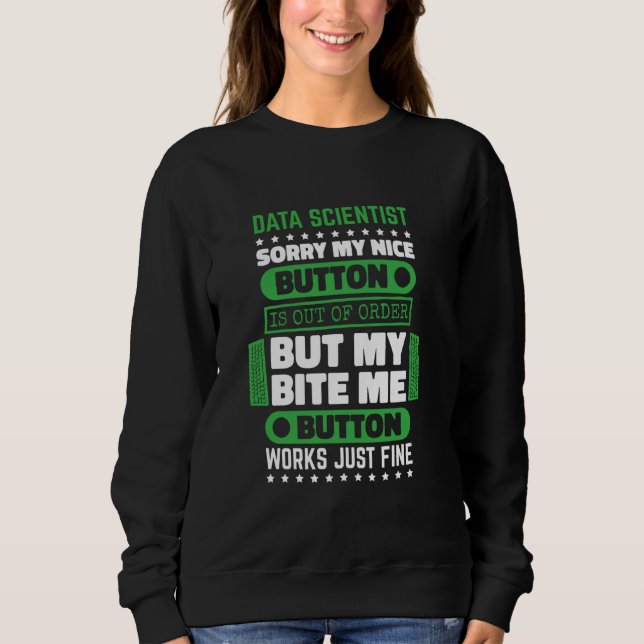 Bita Button Works Bra Data Scientist och Data Sci T Shirt (Framsida)