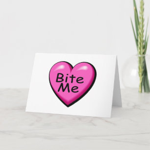 Bita Me Candy Heart Helgkort