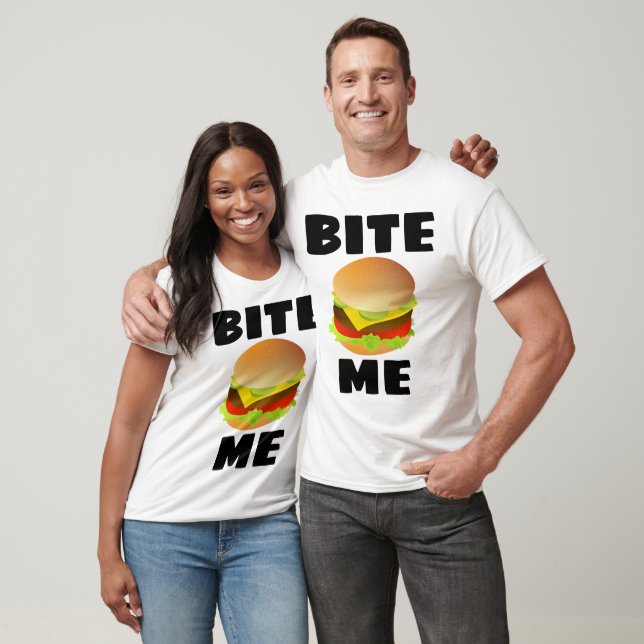 BITA ME, CHEESEBURGER , Lustigt T-shirts (Unisex)
