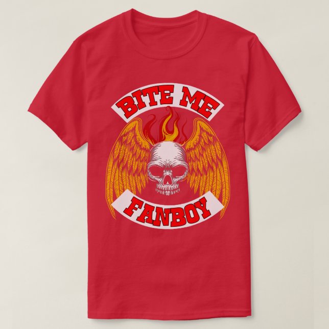 Bita Me Fanboy T Shirt (Design framsida)