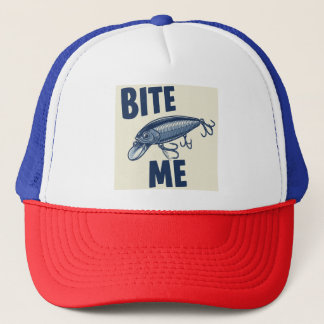 Bita Me Fishing Lure Truckers Hat Keps