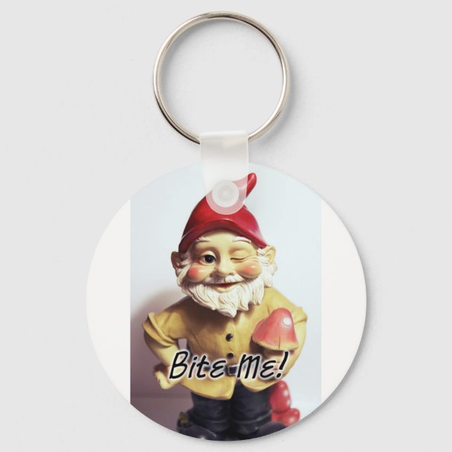 Bita Me Gnome Nyckelring (Framsida)