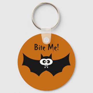 Bita Me Halloween Fladdermus Nyckelring
