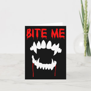 Bita Me Halloween Vampire Teeth Kort