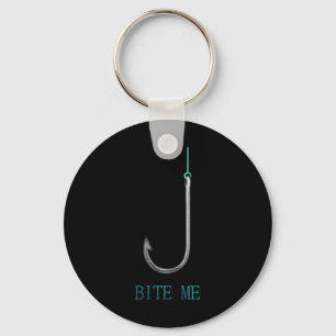 Bita Me Krok Fishermen Anglers Gift Nyckelring
