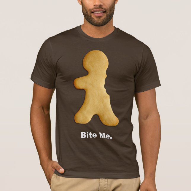 bita Me Pepparkaksgubbe T-Shirt (Framsida)