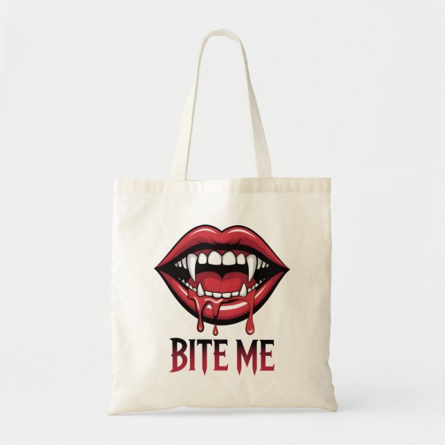 Bita Me Vampire Mouth Tygkasse (Framsidan)