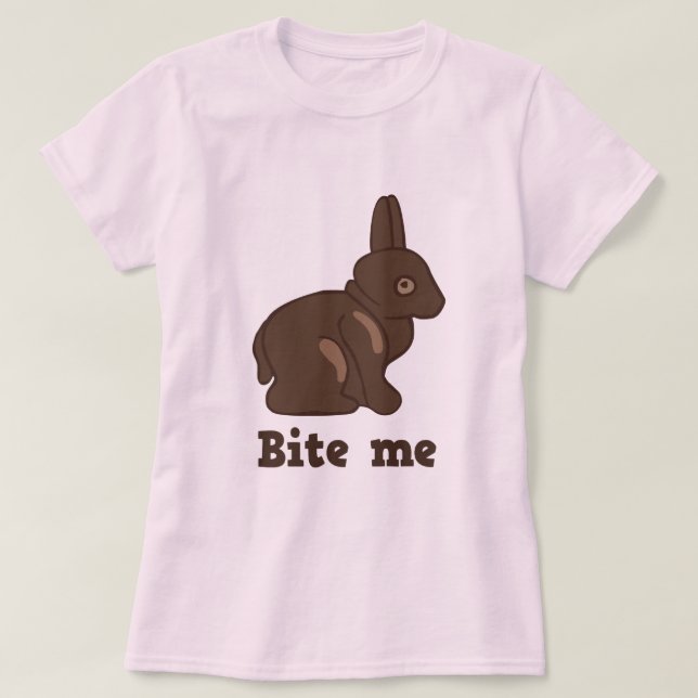 Bita mig chokladkanint-skjortan t shirt (Design framsida)