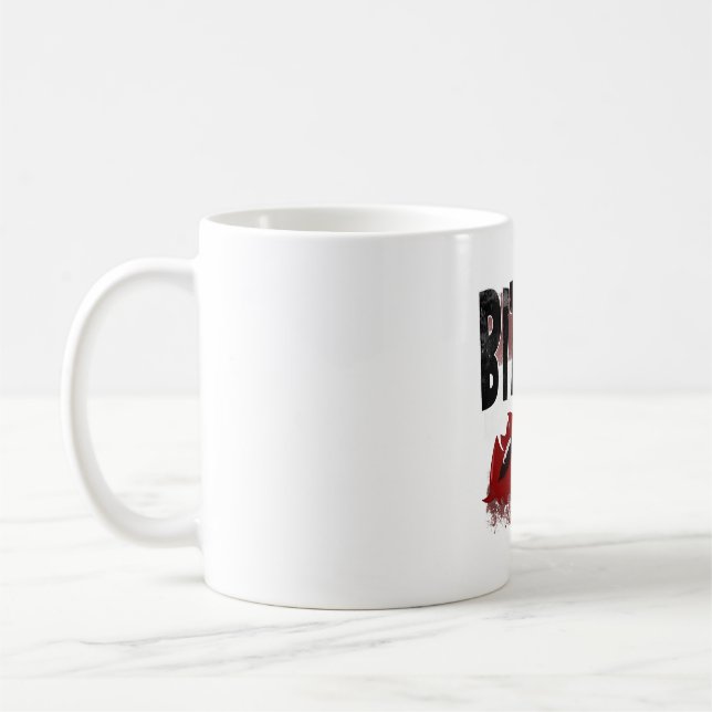 Bita mig - Coola Offert - Halloween - Fladdermus Kaffemugg (Vänster)
