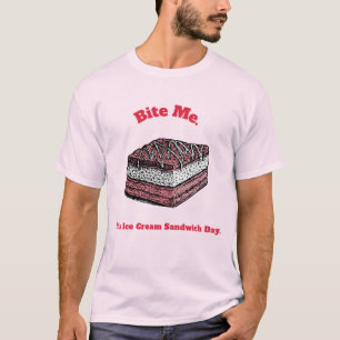 Bita mig. Det är glassmackadagen. - Glass T Shirt