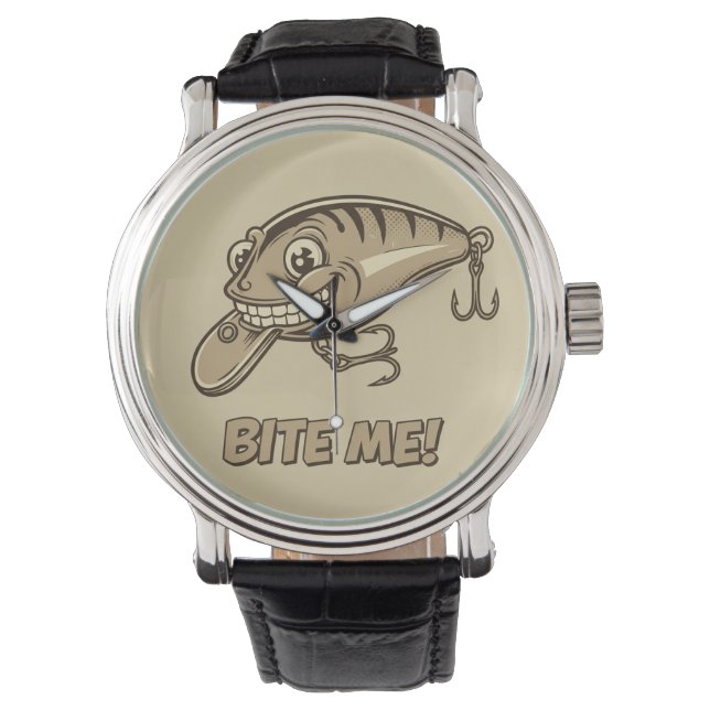 Bita mig! Fiskefartygsbevakning Armbandsur (Framsida)
