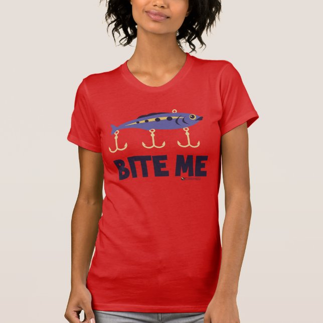 BITA MIG FISKET-TRÖJA T-SHIRT (Framsida)