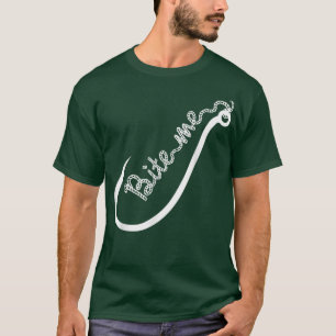 Bita mig Funny Angling Fishing Tee 214