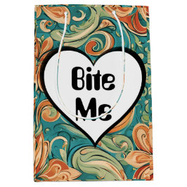 Bita mig Funny Heart Retro Design