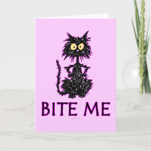 Bita mig! Katt Gift-design Kort