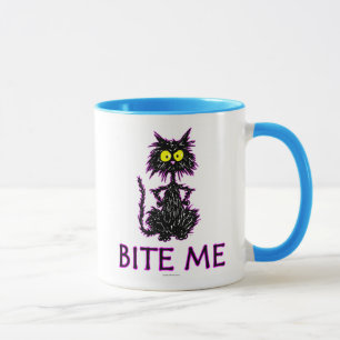 Bita mig! Kattgåvadesigner Mugg