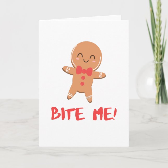 Bita mig! Pepparkaksgubbe Kort (Framsida)