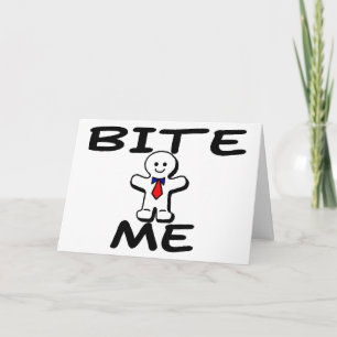 Bita mig pepparkaksgubben helgkort