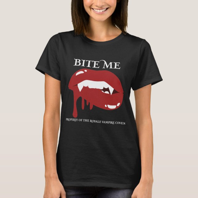 Bita mig Royale Coven T Shirt (Framsida)