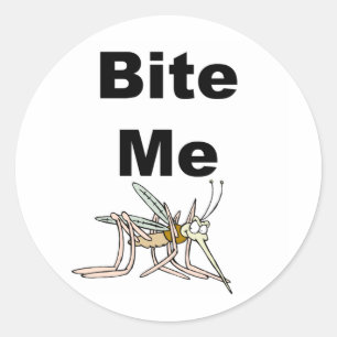 Bita mig runt klistermärke